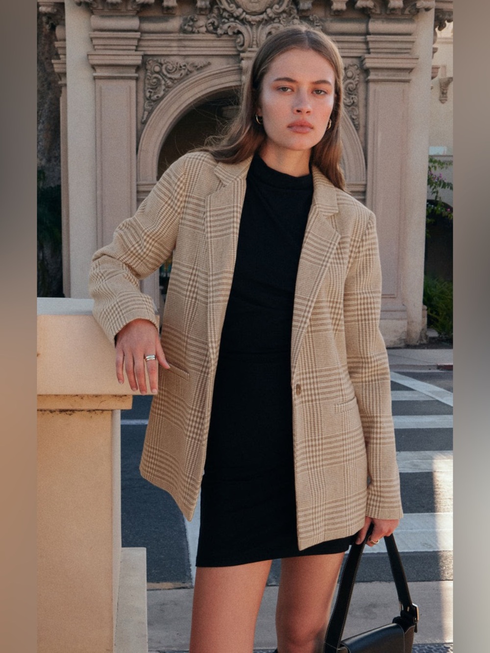 Z Supply Anna Plaid Blazer